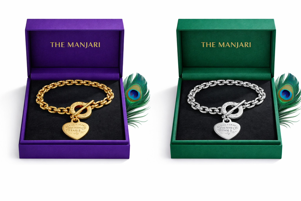 Heart Charm Chain Bracelet