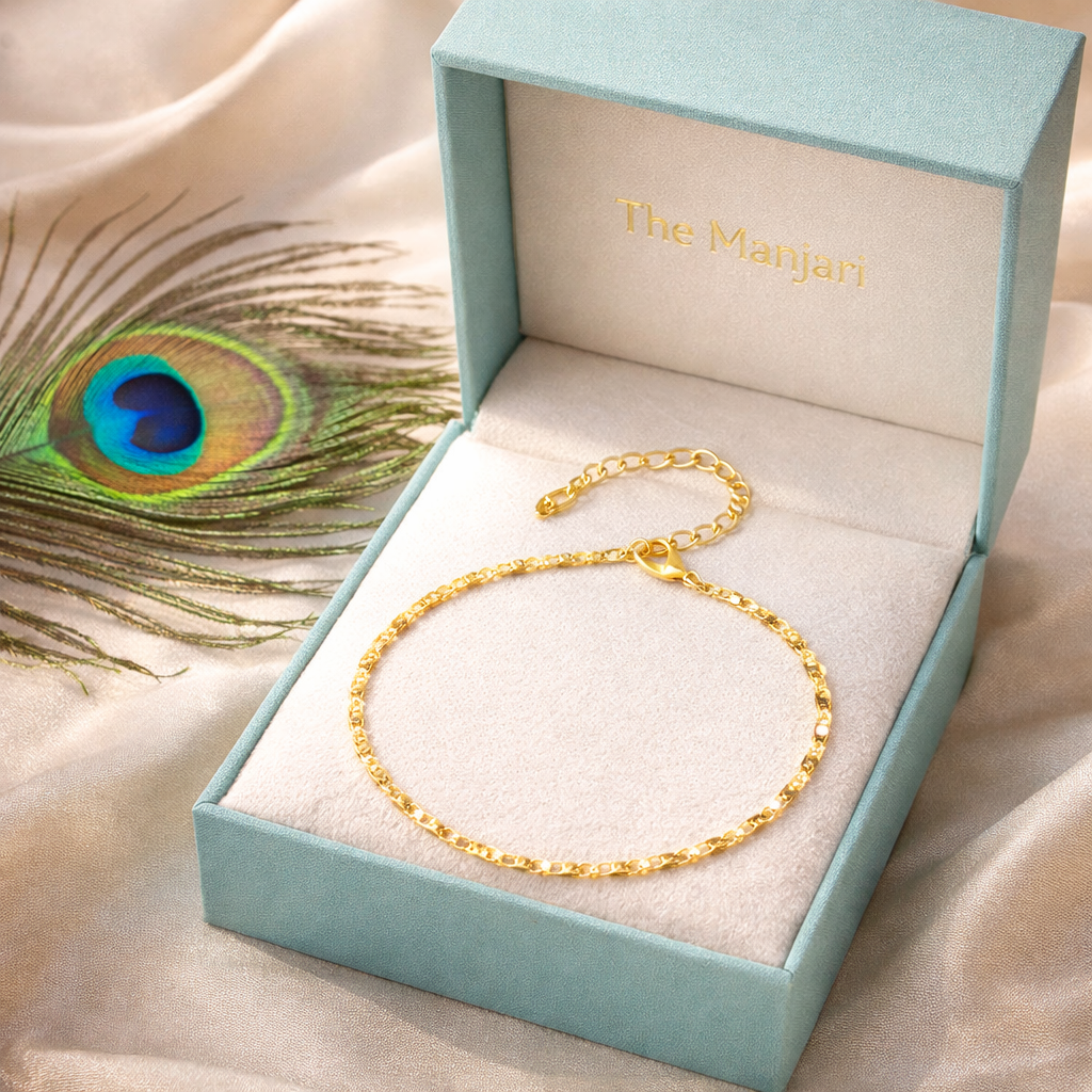 Gold & Silver Minimalist Anklet