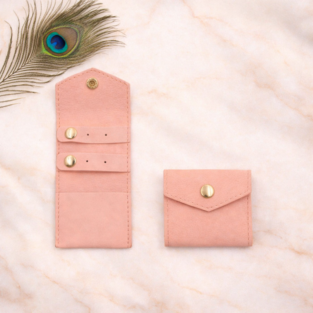 Travel Jewellery Organizer Pouch – Portable Ring, Earring & Necklace Storage Wallet |