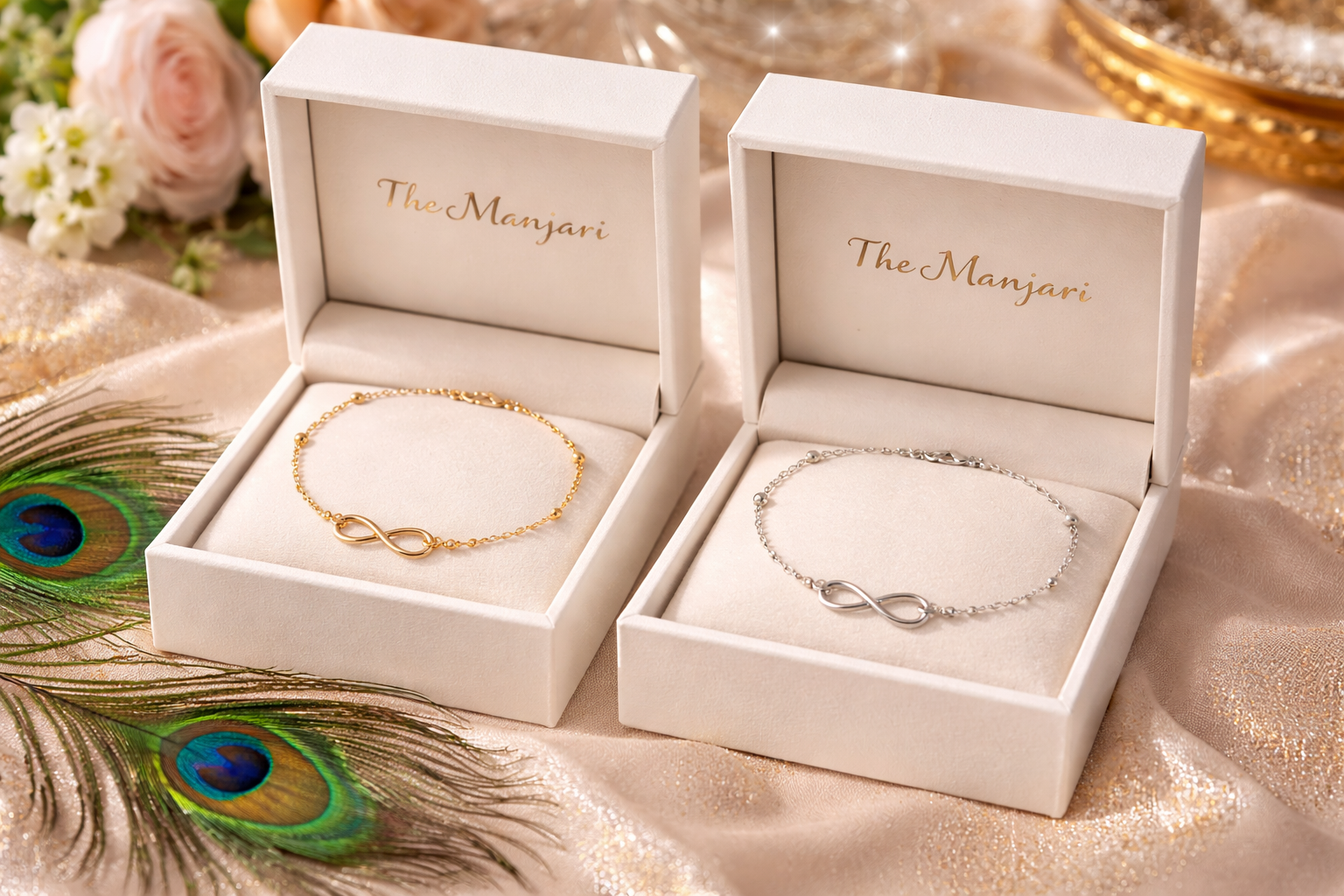 Gold & Silver Infinity Anklet