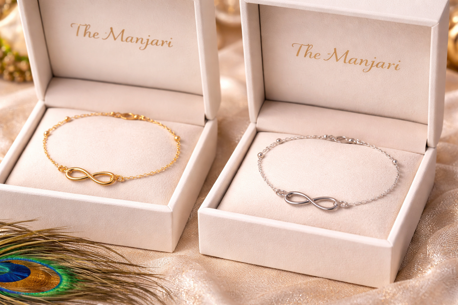 Gold & Silver Infinity Anklet