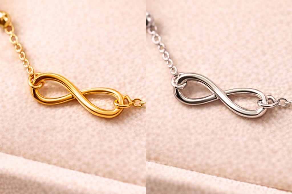 Gold & Silver Infinity Anklet