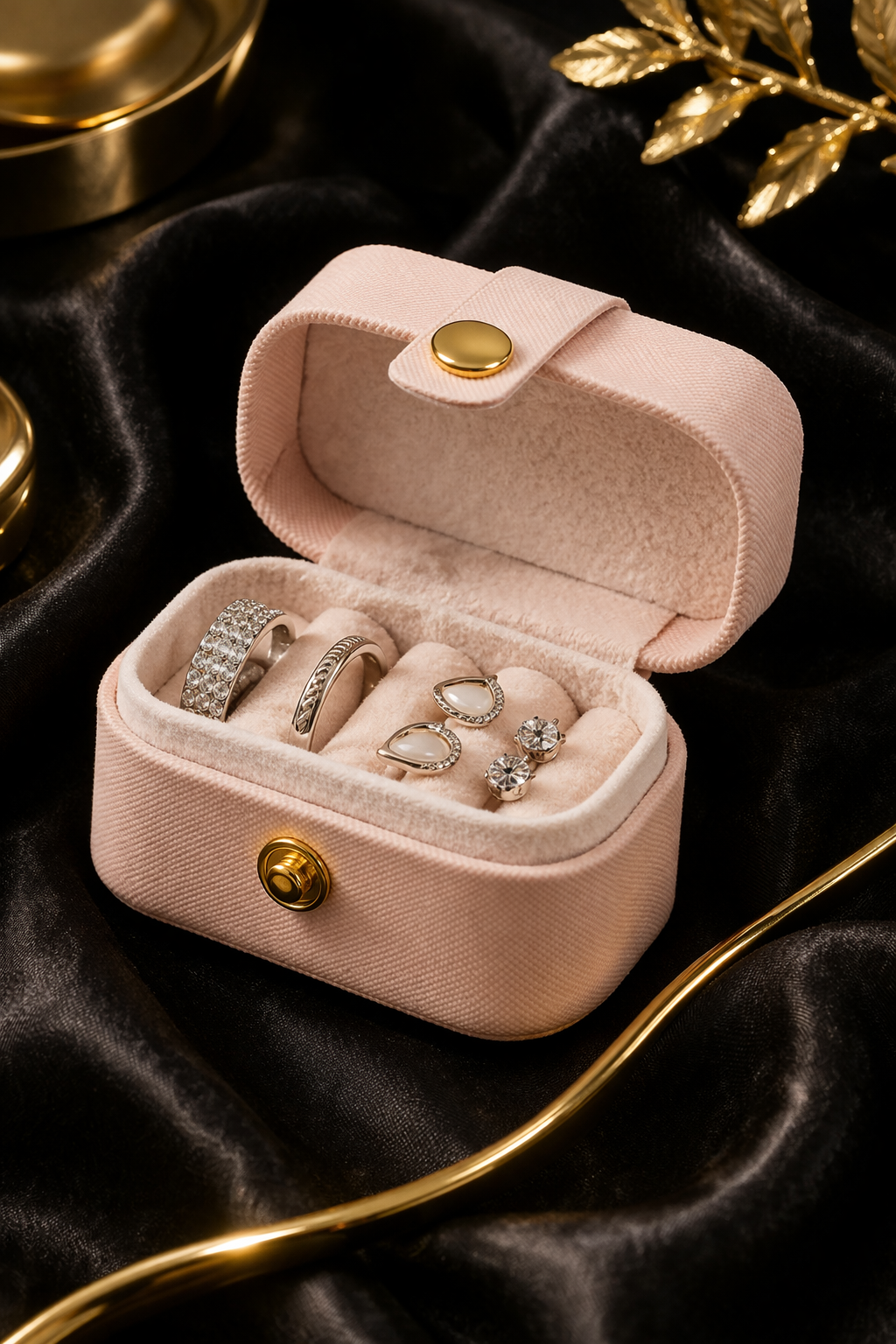 Elegant Mini Jewelry Organizer Box