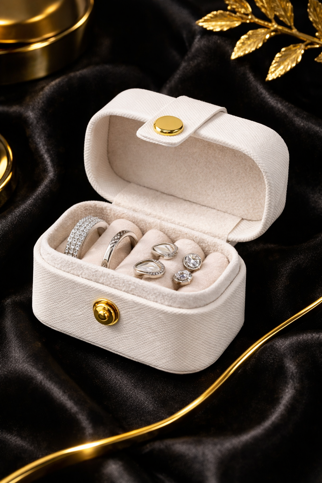 Elegant Mini Jewelry Organizer Box