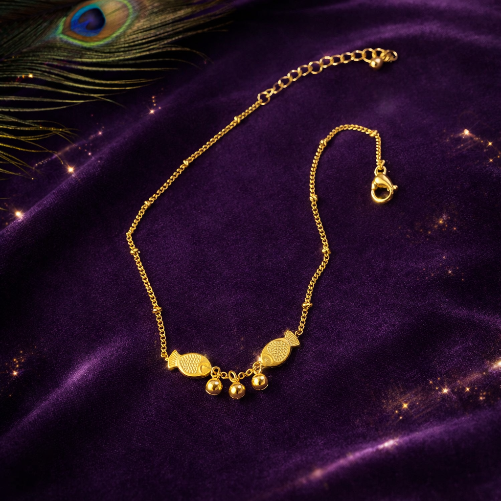 Gold Charm Anklet, Waterproof Anklet, Perfect for gifting