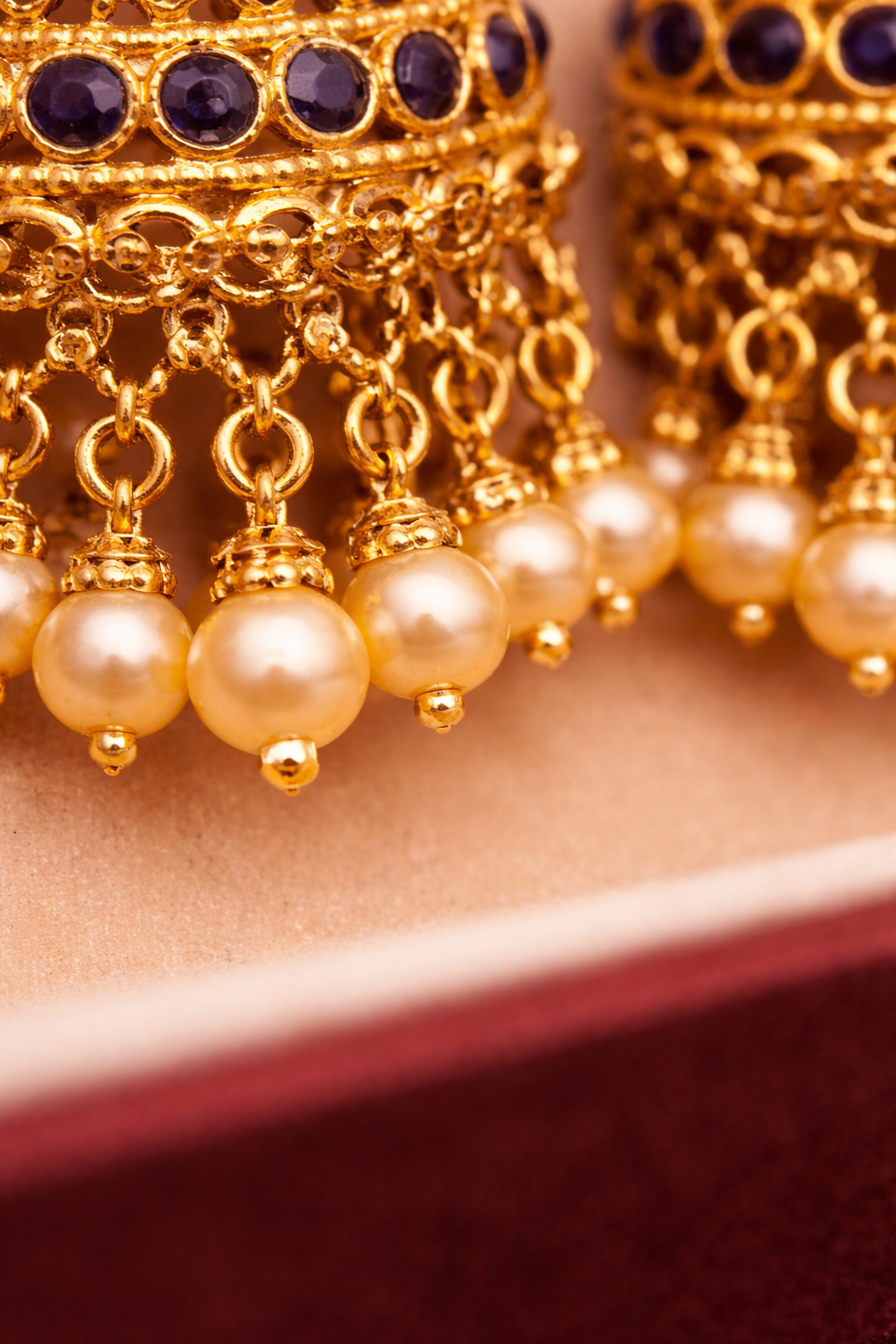 Traditional Gold Jhumka Earrings
