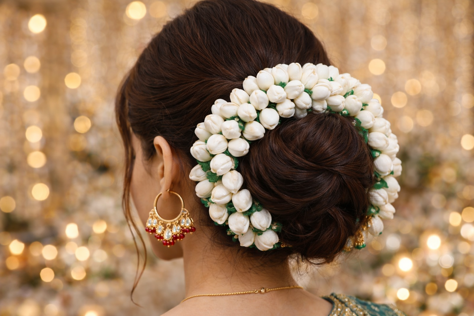 Jasmine Flower Gajra & Bun