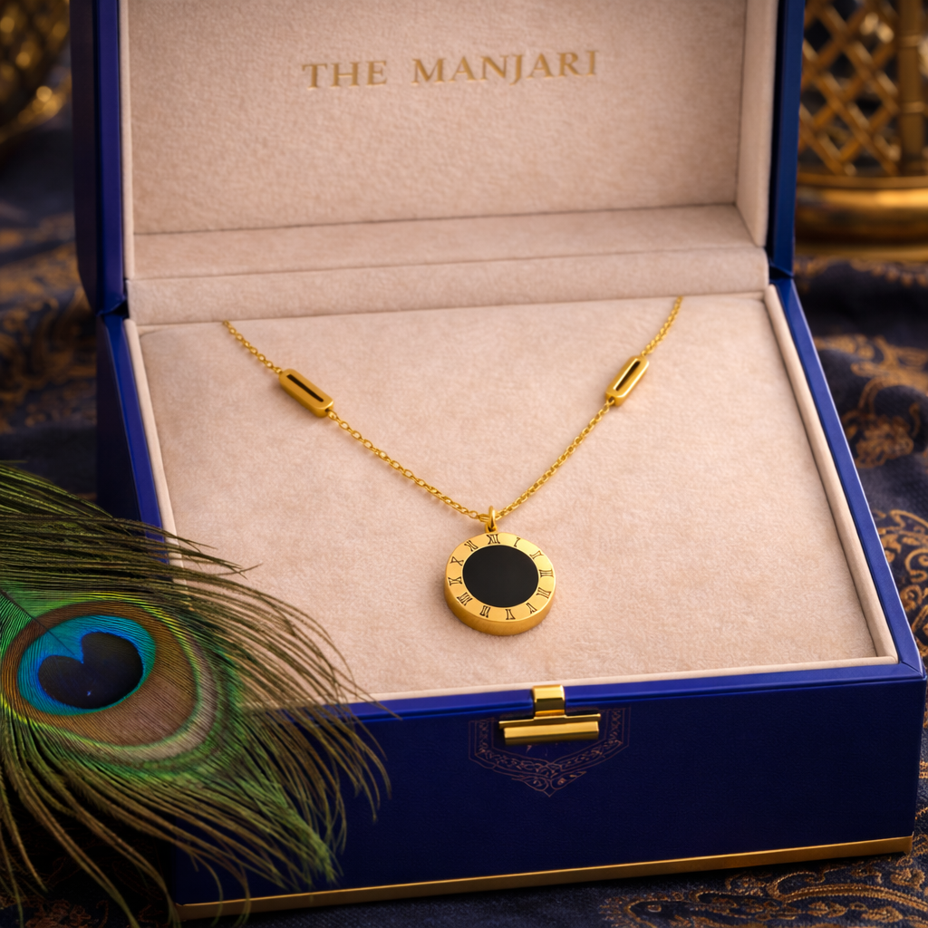18K Gold Plated Minimalist Pendant Necklace Set
