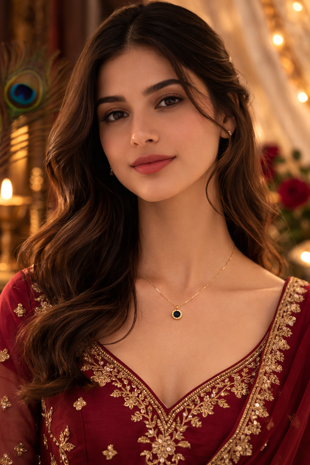 18K Gold Plated Minimalist Pendant Necklace Set