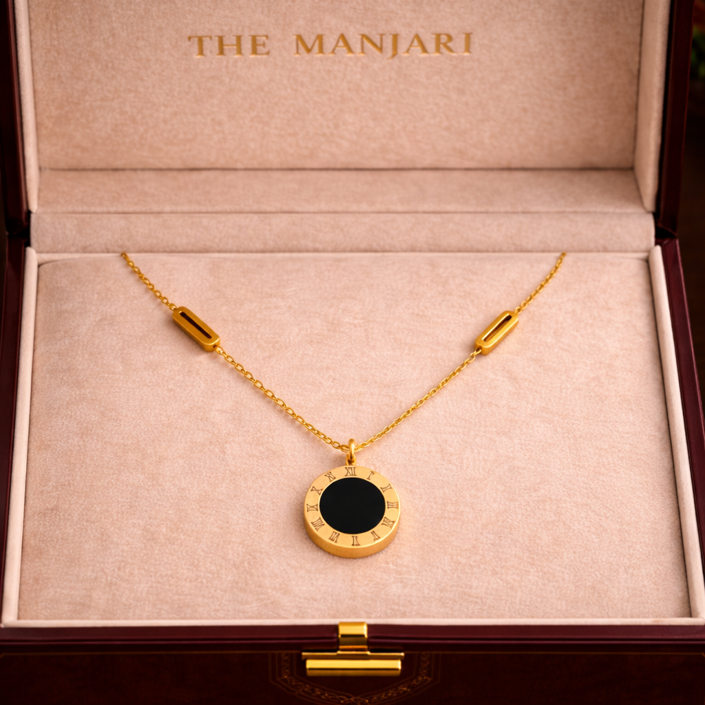 18K Gold Plated Minimalist Pendant Necklace Set