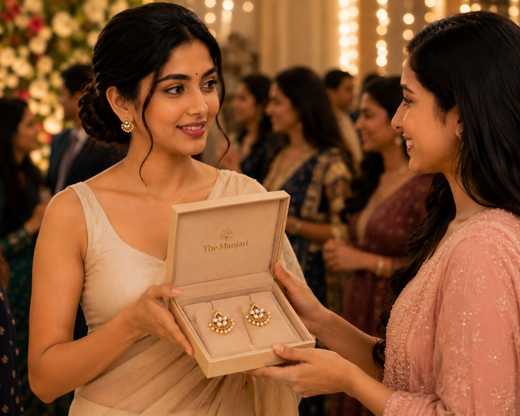 Golden Glow Kundan Earrings
