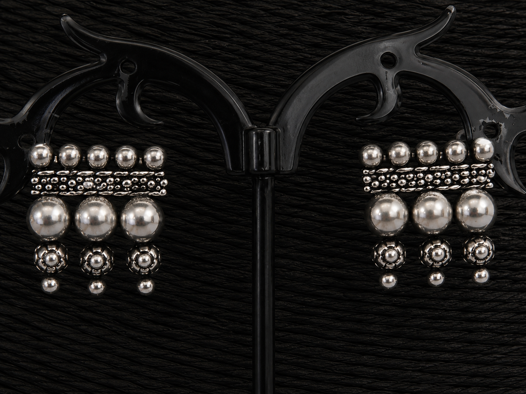 Moonlight Oxidised Necklace Set