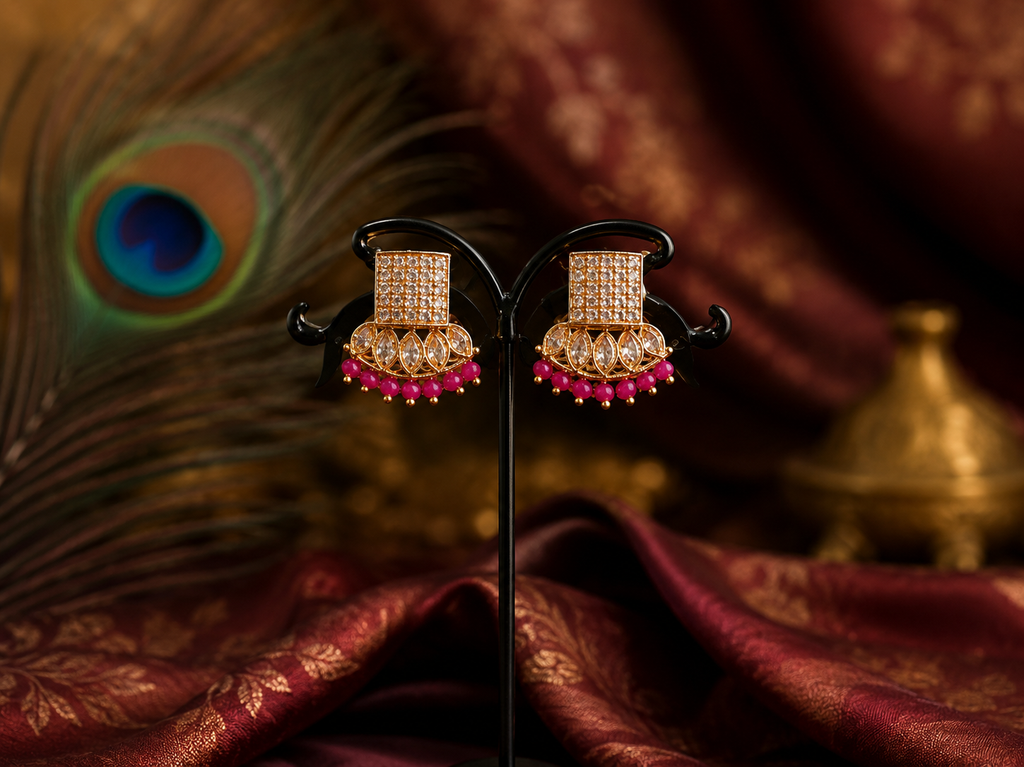 Luxury High Gold Statement Earrings