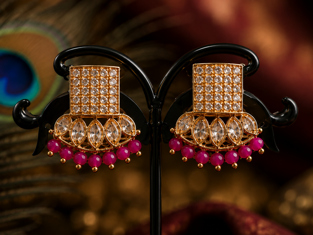 Luxury High Gold Statement Earrings