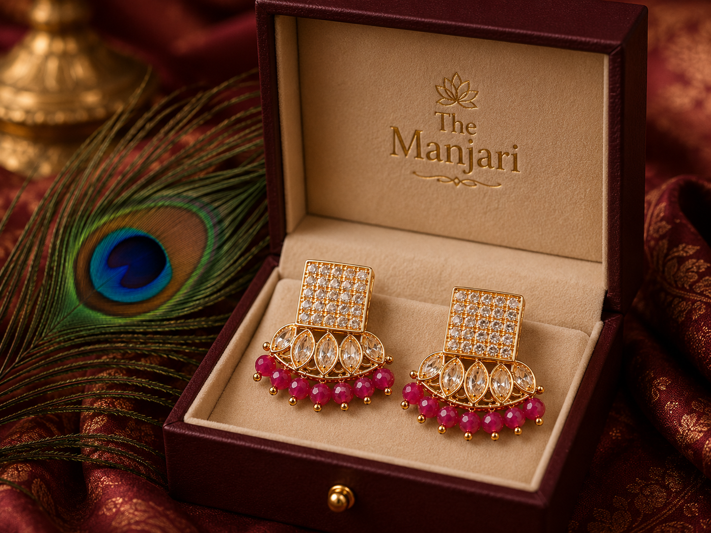 Luxury High Gold Statement Earrings
