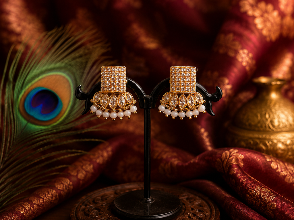 Luxury High Gold Statement Earrings