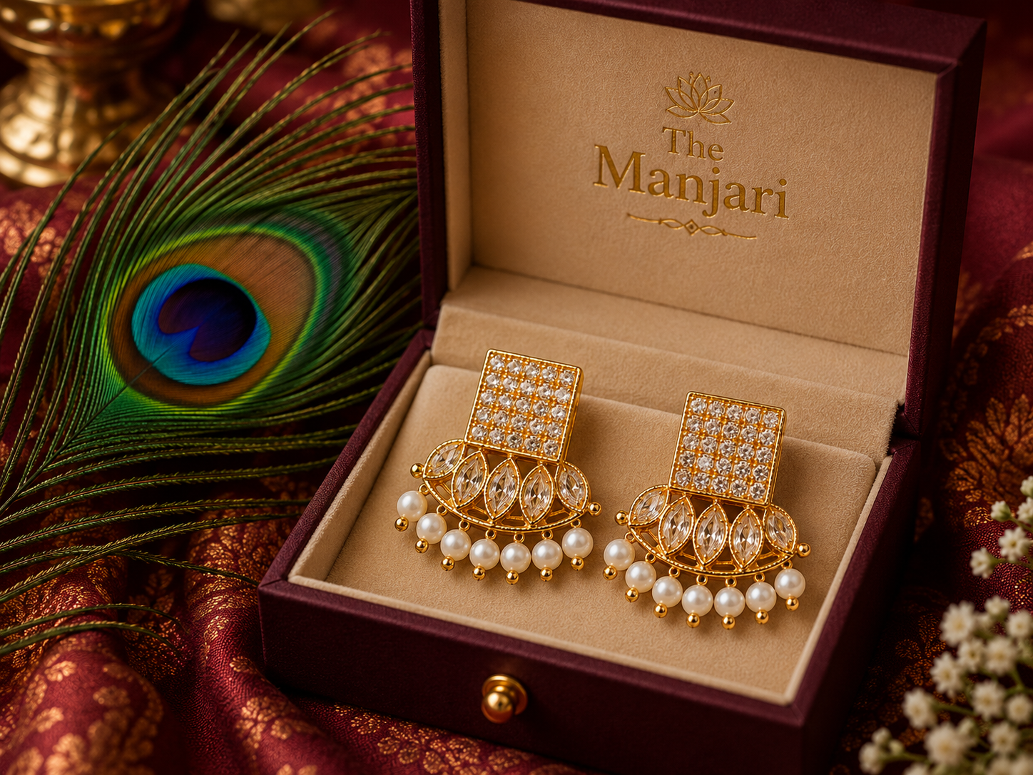 Luxury High Gold Statement Earrings