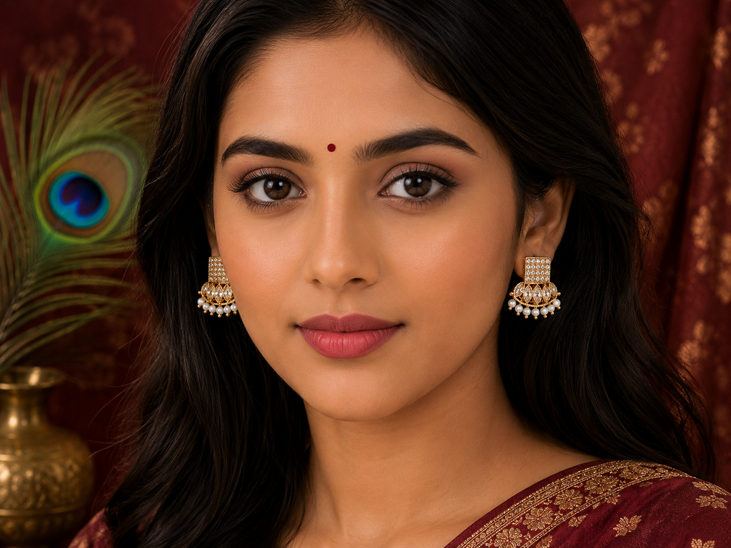 Luxury High Gold Statement Earrings