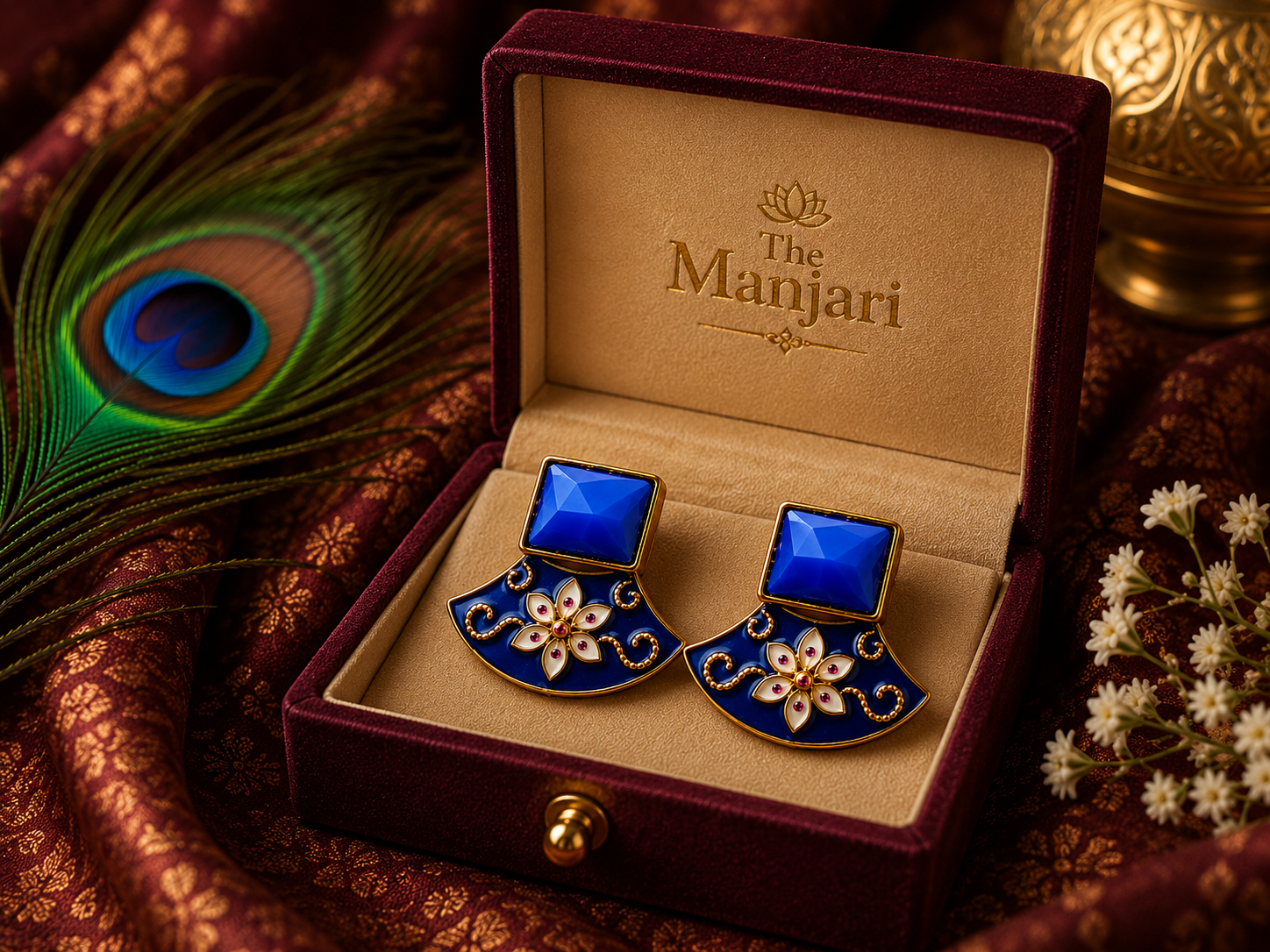 Designer Enamel Earrings
