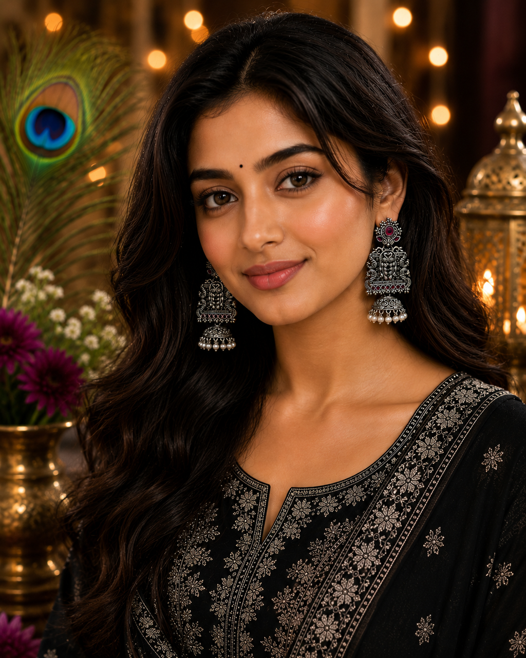 Mayura Oxidised Statement Earrings