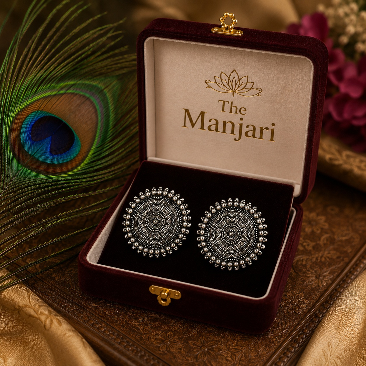 Boho Round Disc Earrings