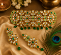 Royal Kundan Green Choker Set