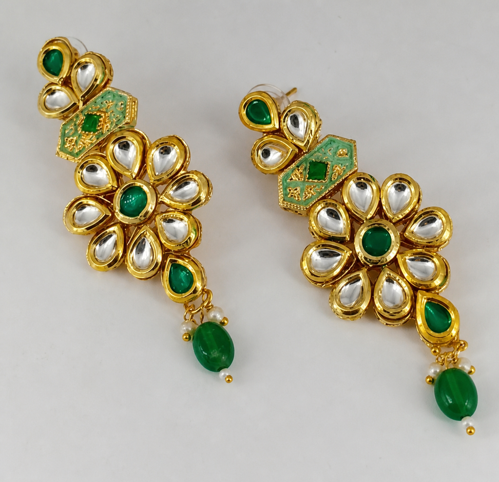 Royal Kundan Green Choker Set