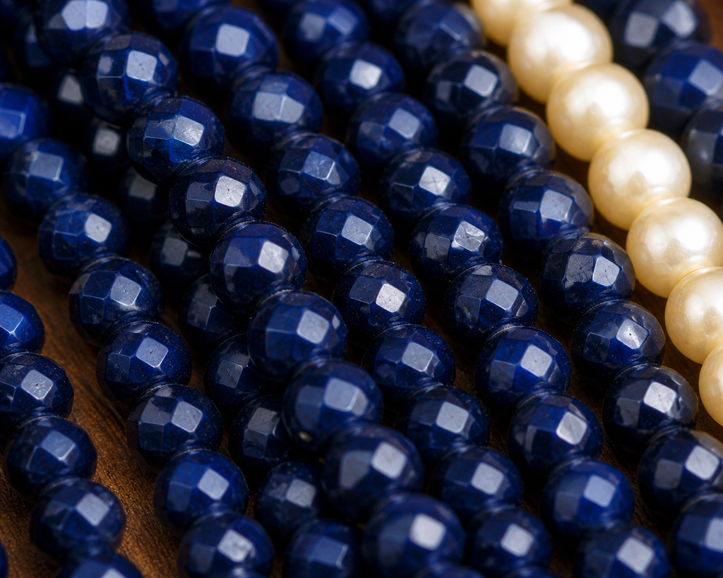 Royal Blue Kundan Pearl Choker Set