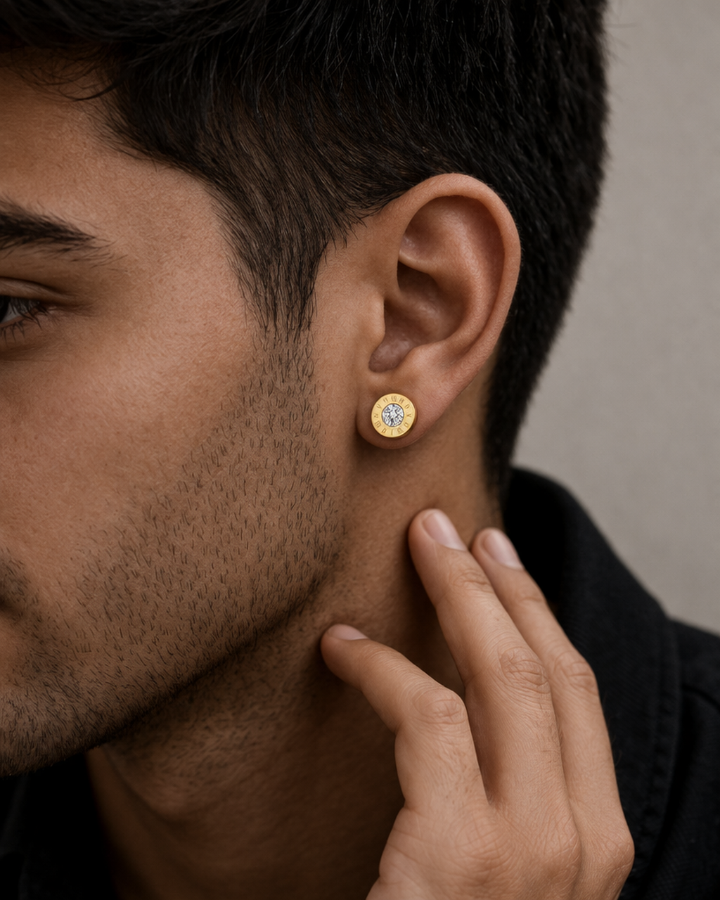 Roman Numeral Stud Earrings