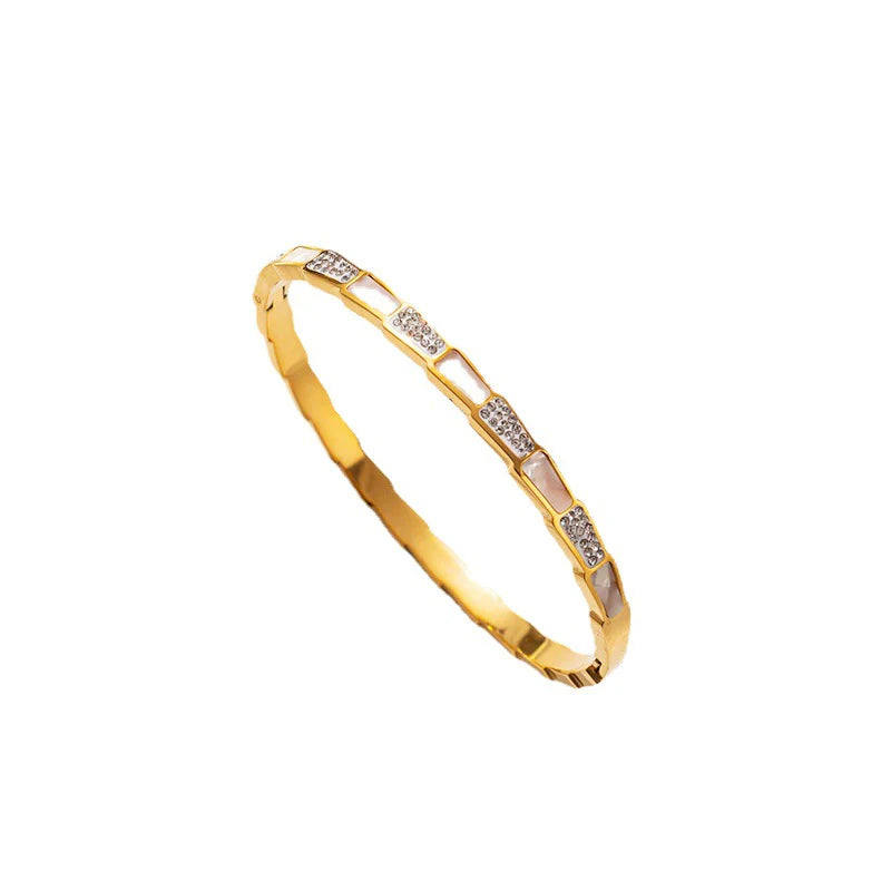 Geometric Bangle Bracelet