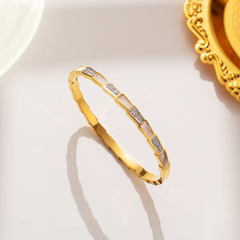 Geometric Bangle Bracelet