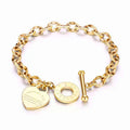 Heart Charm Chain Bracelet