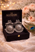 Oxidised Tribal Trishul Earrings