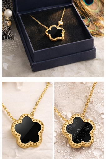 Black Clover Gold Necklace