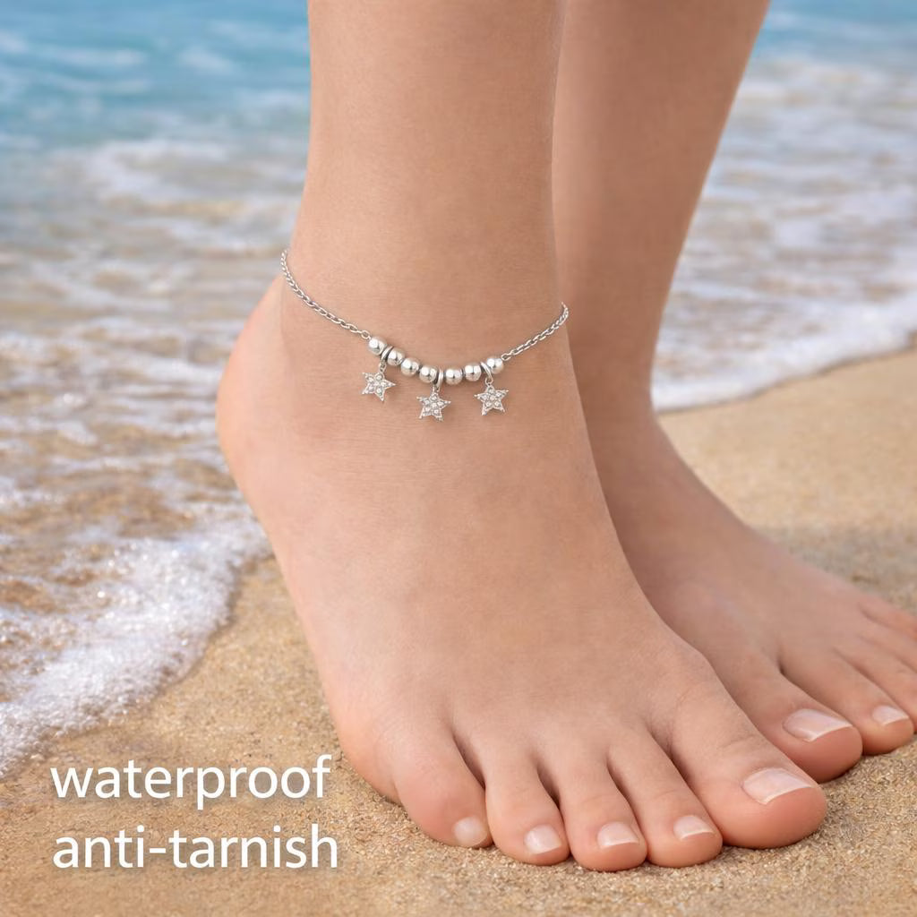 Dainty Star Anklet